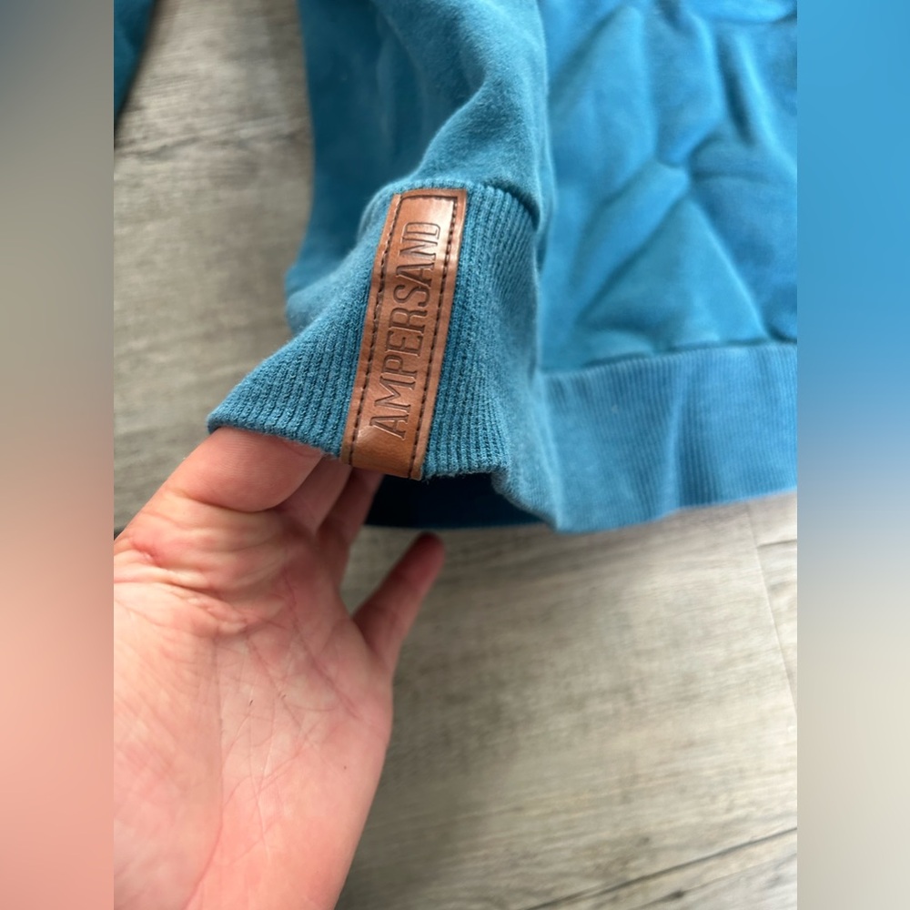 Blue ambersand sweater